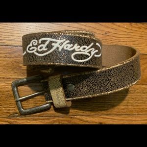 Vintage style Ed Hardy men’s belt